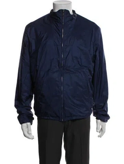 Pre-owned Prada 2015 Windbreaker In Blue