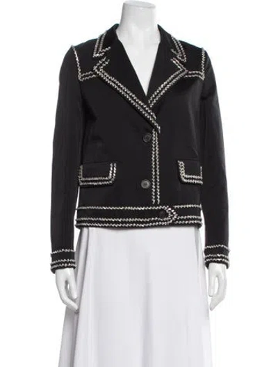 Pre-owned Prada 2015 Wool Blazer In Black