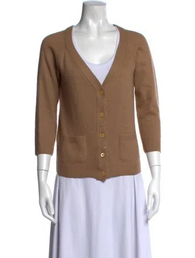 Pre-owned Prada 2015 Wool Sweater In Brown