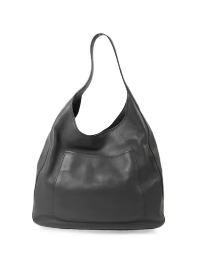 Pre-owned Prada 2016 Calfskin Leather Shoulder Bag In Grey