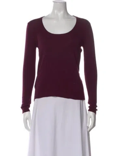 Pre-owned Prada 2016 Cashmere Sweater In Burgundy