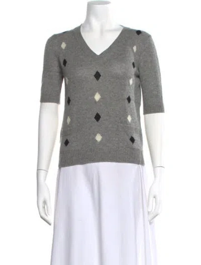 Pre-owned Prada 2016 Cashmere Sweater In Gray