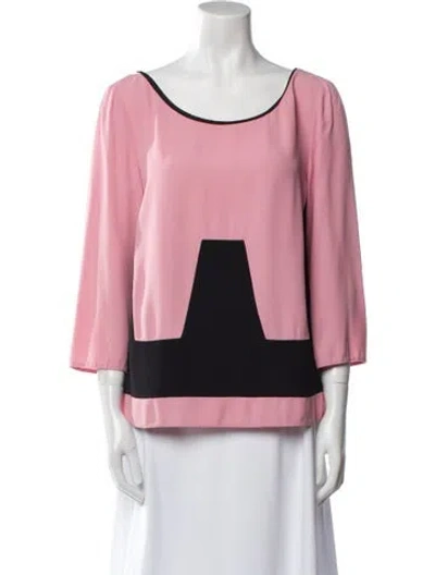 Pre-owned Prada 2016 Colorblock Pattern Top In Multi