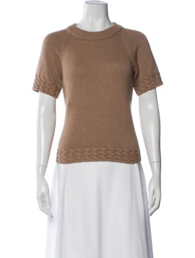 Pre-owned Prada 2016 Crew Neck Sweater In Brown