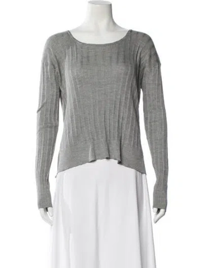 Pre-owned Prada 2016 Crew Neck Top In Gray