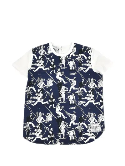 Pre-owned Prada 2016 Graphic-print T-shirt In Blue