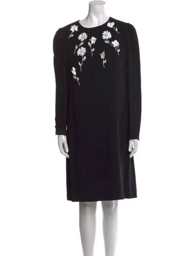 Pre-owned Prada 2016 Knee-length Dress In Black