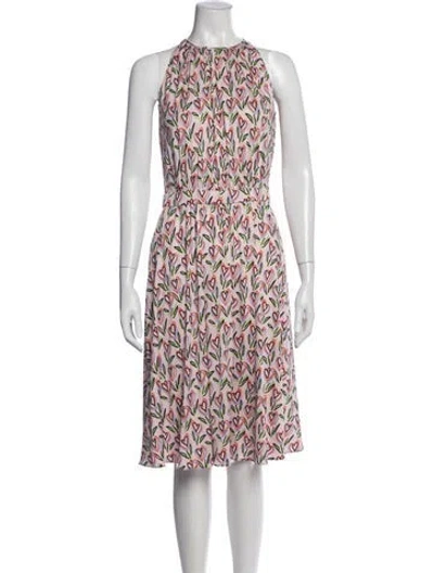 Pre-owned Prada 2016 Knee-length Dress In Pink