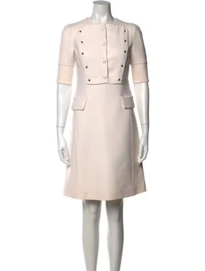Pre-owned Prada 2016 Knee-length Dress In White