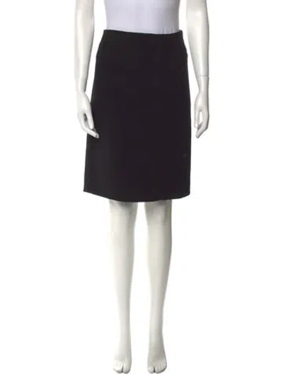 Pre-owned Prada 2016 Knee-length Skirt In Black