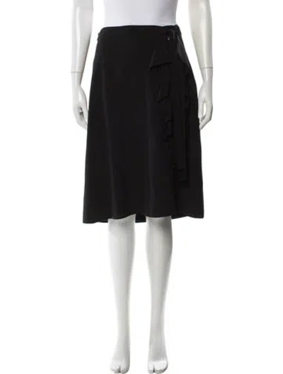 Pre-owned Prada 2016 Knee-length Skirt In Black