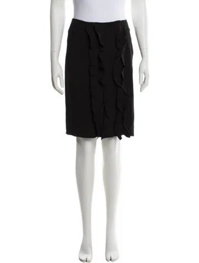 Pre-owned Prada 2016 Knee-length Skirt In Black
