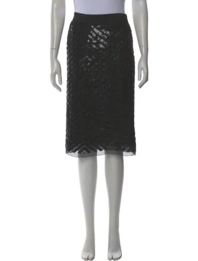 Pre-owned Prada 2016 Knee-length Skirt In Black
