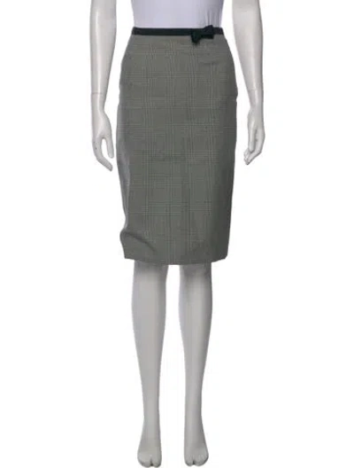 Pre-owned Prada 2016 Knee-length Skirt In Gray