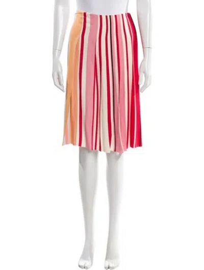 Pre-owned Prada 2016 Knee-length Skirt In Red