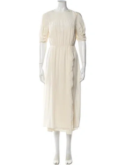 Pre-owned Prada 2016 Long Dress In Neutral