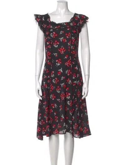Pre-owned Prada 2016 Midi Length Dress In Multi