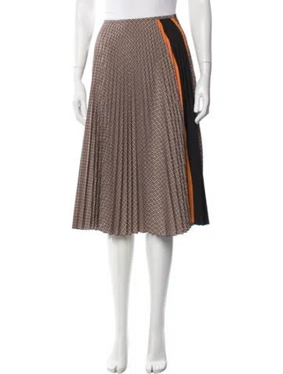 Pre-owned Prada 2016 Midi Length Skirt In Brown