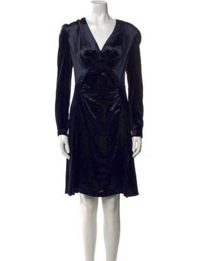 Pre-owned Prada 2016 Mini Dress In Blue