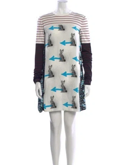 Pre-owned Prada 2016 Mini Dress In Multi