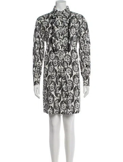 Pre-owned Prada 2016 Mini Dress In White