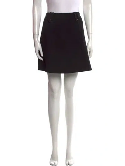 Pre-owned Prada 2016 Mini Skirt In Black
