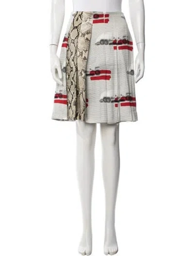 Pre-owned Prada 2016 Mini Skirt In White