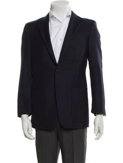 Pre-owned Prada 2016 Mohair Blazer In Blue