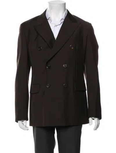 Pre-owned Prada 2016 Mohair Blazer In Brown