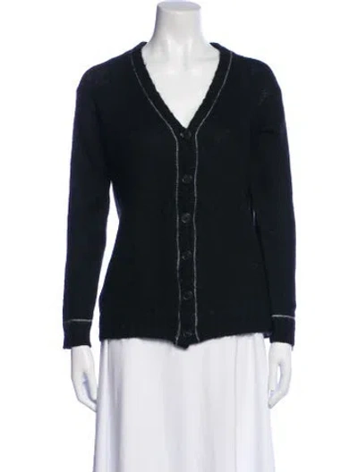 Pre-owned Prada 2016 Mohair Sweater In Black