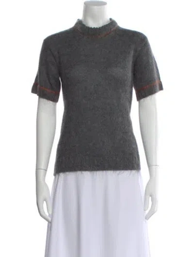 Pre-owned Prada 2016 Mohair Sweater In Gray