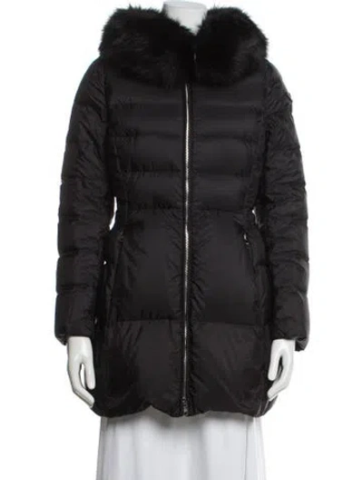 Pre-owned Prada 2016 Nylon Down Coat In Black