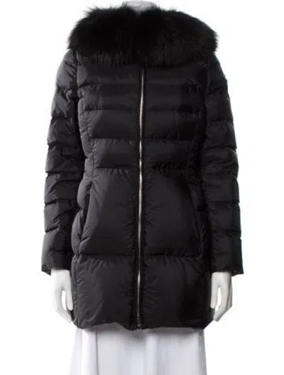 Pre-owned Prada 2016 Nylon Down Coat In Black