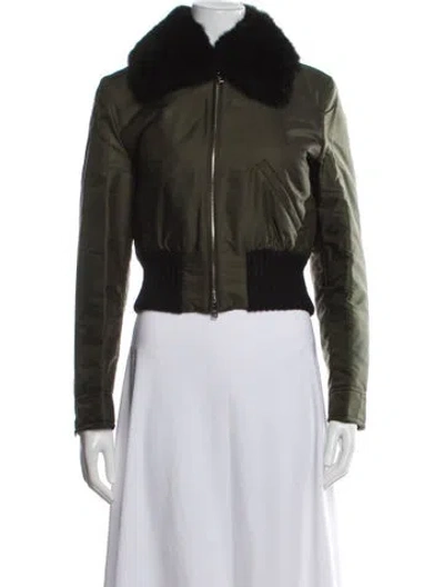 Pre-owned Prada 2016 Nylon Fur Jacket In Multi