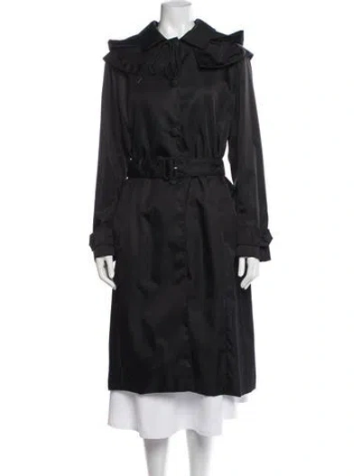 Pre-owned Prada 2016 Nylon Trench Coat In Blue