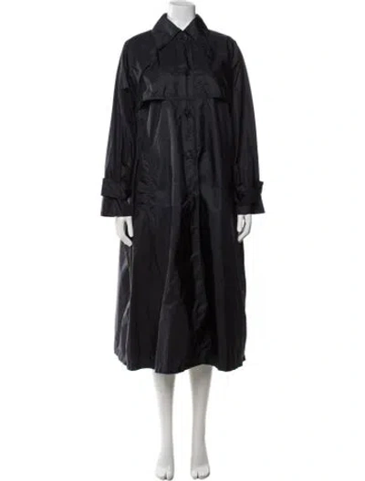 Pre-owned Prada 2016 Nylon Trench Coat In Blue