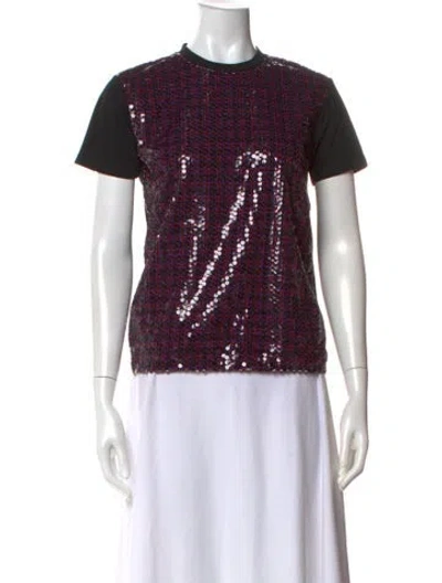 Pre-owned Prada 2016 Patterned T-shirt In Black