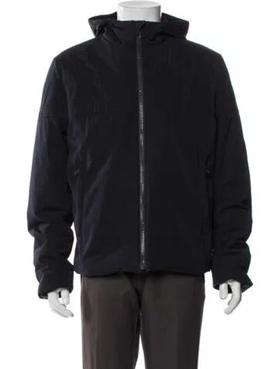 Pre-owned Prada 2016 Signature Logo Windbreaker In Blue