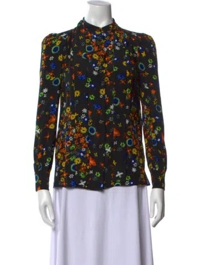 Pre-owned Prada 2016 Silk Blouse In Black