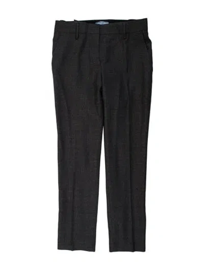 Pre-owned Prada 2016 Straight Leg Pants In Gray