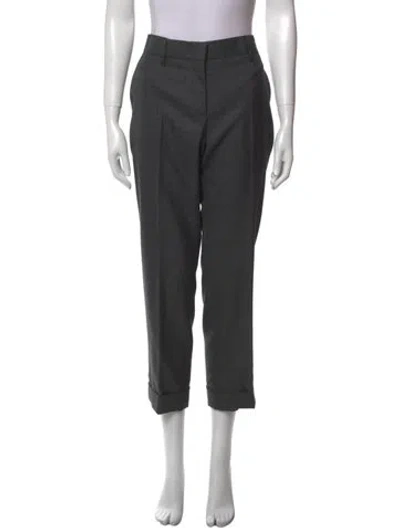Pre-owned Prada 2016 Straight Leg Pants In Gray