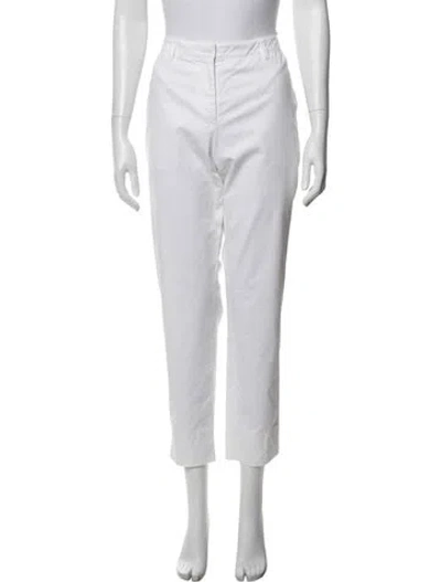 Pre-owned Prada 2016 Straight Leg Pants In White