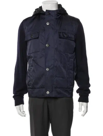 Pre-owned Prada 2016 Utility Jacket In Blue