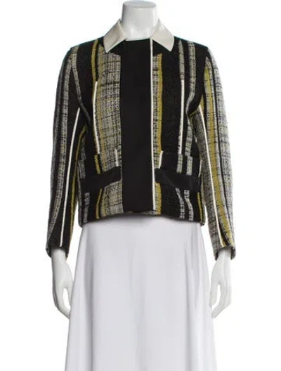 Pre-owned Prada 2016 Virgin Wool Evening Jacket In Black