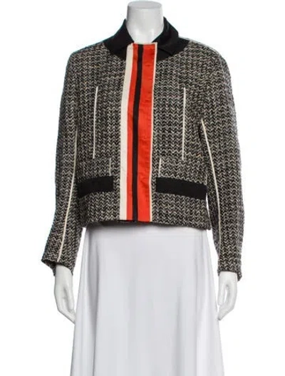 Pre-owned Prada 2016 Virgin Wool Evening Jacket In Neutral