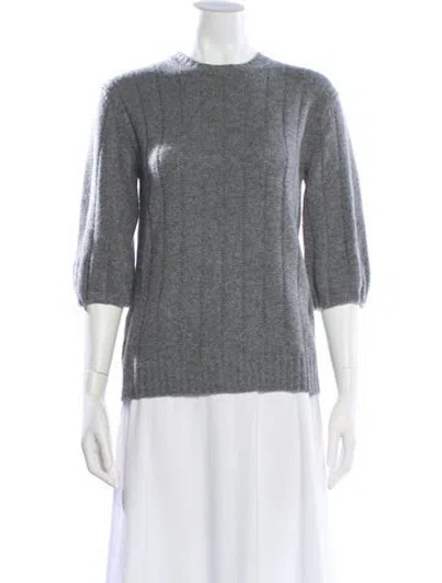 Pre-owned Prada 2016 Virgin Wool Sweater In Grey
