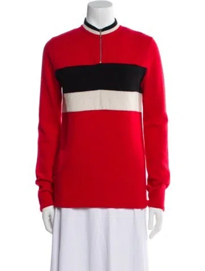 Pre-owned Prada 2016 Virgin Wool Sweater In Red