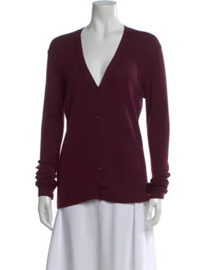 Pre-owned Prada 2016 V-neck Sweater In Purple