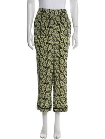Pre-owned Prada 2016 Wide Leg Pants In Green