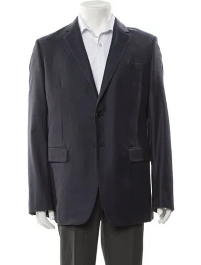 Pre-owned Prada 2016 Wool Blazer In Blue